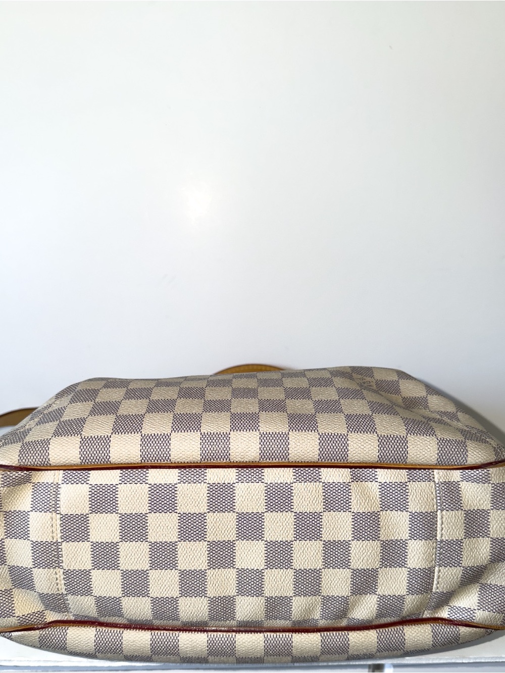 Rare Louis Vuitton Soffi Damier Azur Shoulder Bag Authentic Classic Summer - Picture 10 of 13
